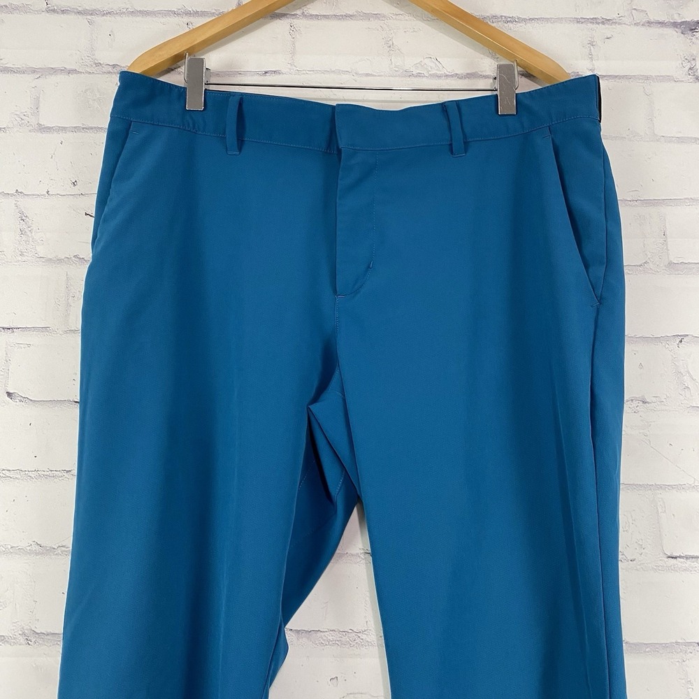 Nike Pants Men's 35x30 Nike Golf Pants Vapor Slim Fit Blue Dri-Fit Golfing - Picture 3 of 13